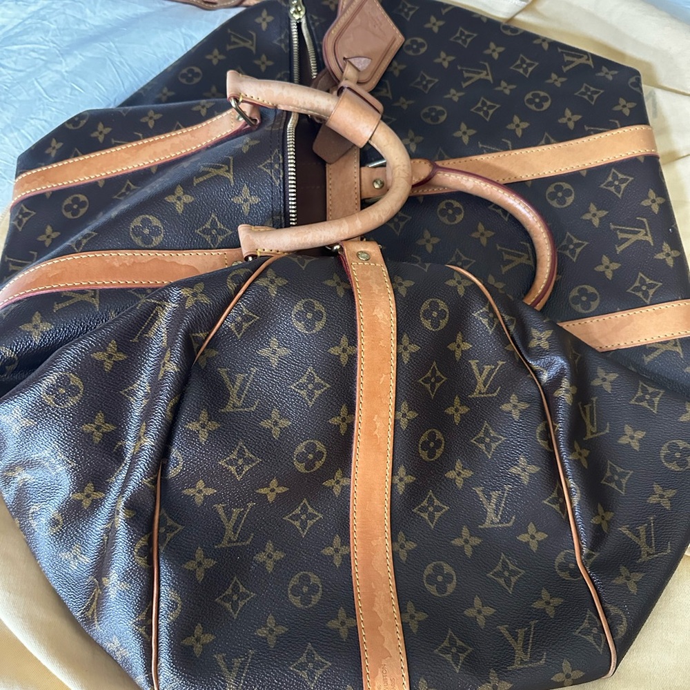 Louis Vuitton Brown Monogram Duffel Bag